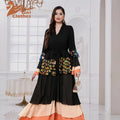 Eid Open Abaya Dubai Turkey Bubble Sleeves Abayas for Women Muslim Fashion Sequin Dress Islam Kaftan Kimono Femme Musulmane