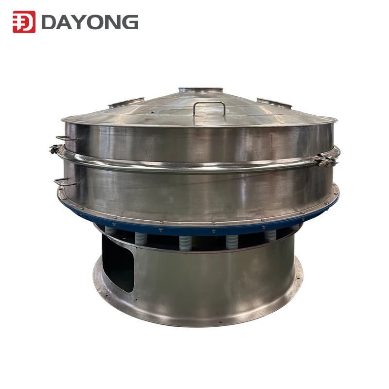 Food Sieving Machine Grain Flour Soy Milk Filter Rotary Vibrating Screen Machine