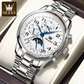 OLEVS 6667 Customized  Business Mens Wrist Fashion Sports Men Custom Logo Luxury Automatic Mechanical Watch