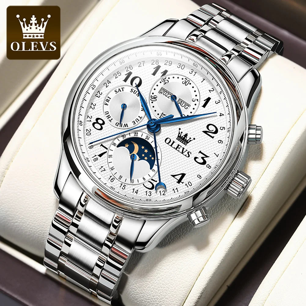 OLEVS 6667 Customized  Business Mens Wrist Fashion Sports Men Custom Logo Luxury Automatic Mechanical Watch