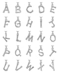 Fashion 925 Silver Small Initial Letters for Jewelry Making Letter Charms Designer 26 Alphabet Pendant Jewelry A-Z Pendant