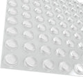 100Pack Clear Round Self-Adhesive Rubber Pad Silicon Bumpers 3/8" for Home Kitchen Door Drawers Cabinet Furniture