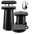 Patent Owner Extendable Outdoor Portable Plastic Folding Retractable Beach Stool for Camping Travel Fishing Hiking Chair