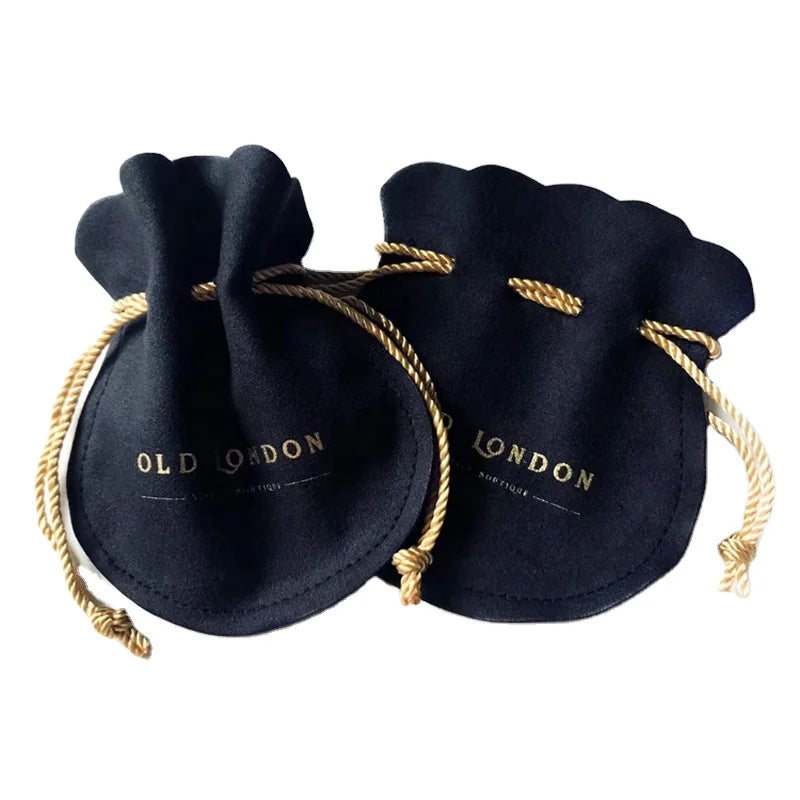Hot Sell High Quality Custom Printed Suede Pouch Jewelry Packaging Pouch Rosary Pouches
