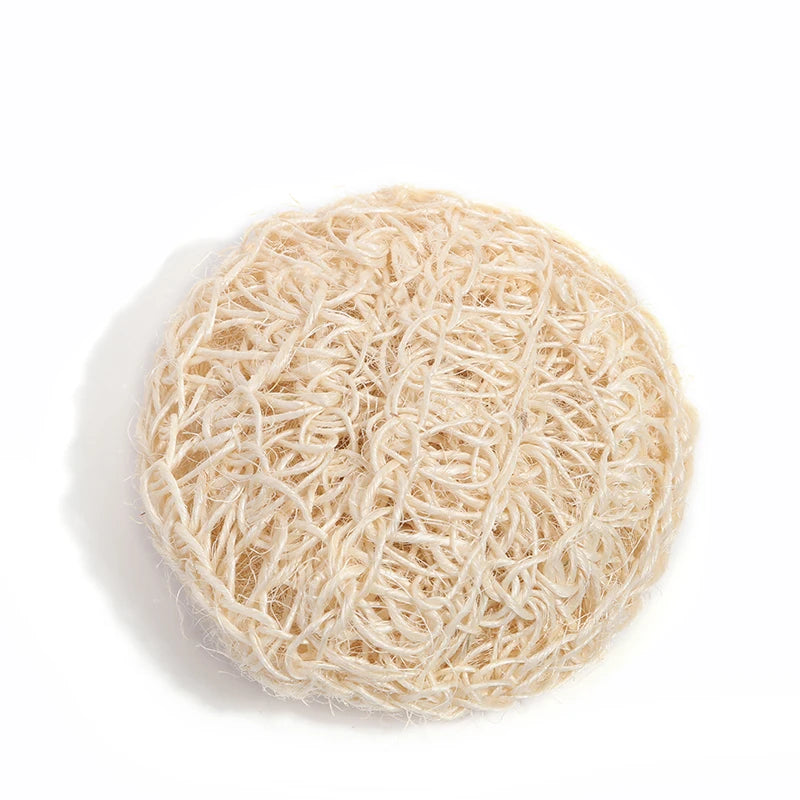 Natural Exfoliating Shower Loofah Scrub Eco Friendly Bath Back Scrubber Natural Sisal Sponge for Shower