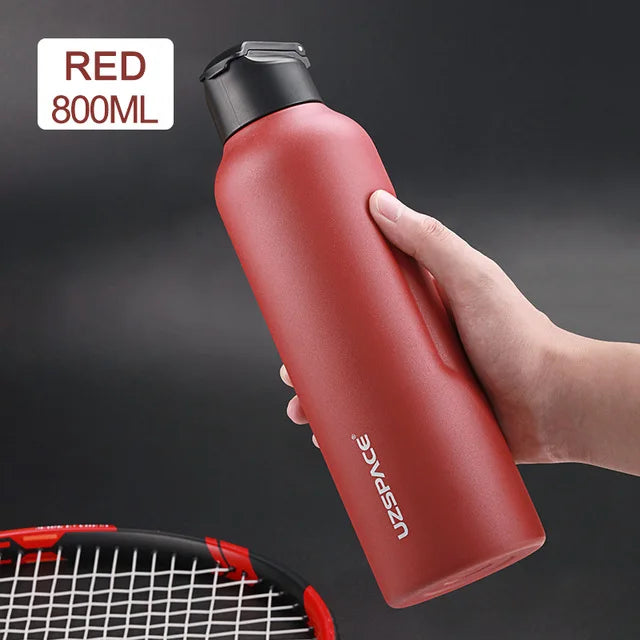 UZSPACE New Arrival 550ml Stainless Steel Metal Insulated Thermos Vacuum Sport  Portable Water Bottle Bulk for Travel with Straw
