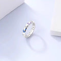 2025 Elegant Fashion Colored Zircon Ring for Women Jewelry Anniversary Wedding Jewelry Gift