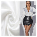 Chiffon Blouse Work Casual Tops Fabric Custom Pattern New Lady Chiffon Blouse Fabric Polyester Chiffon Fabric