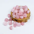 Natural Polished Crystal Healing Stones Rose Quartz Cube Tumbled Stone for Bulk Sale