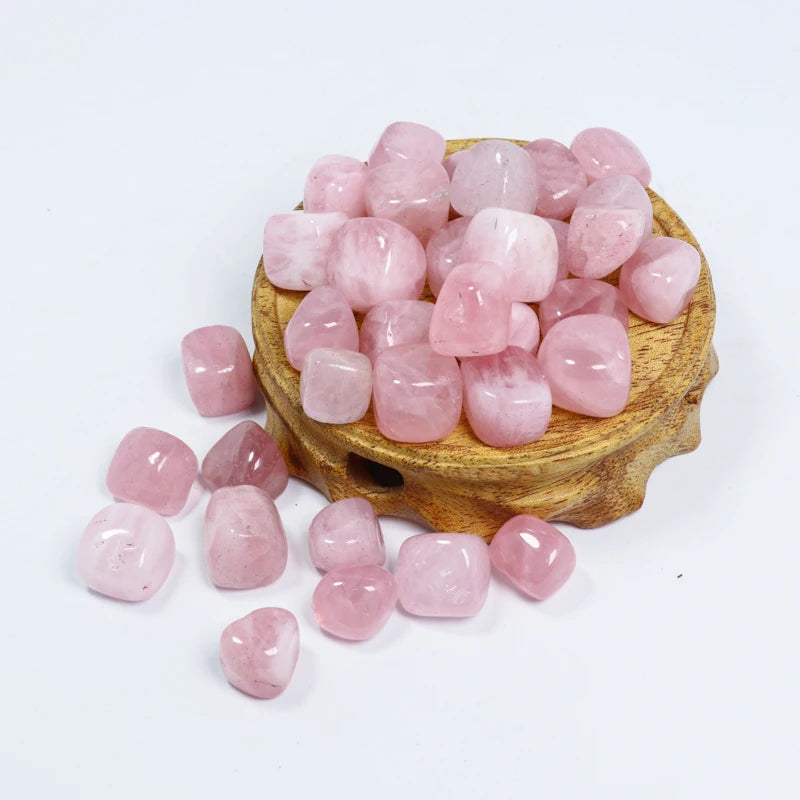 Natural Polished Crystal Healing Stones Rose Quartz Cube Tumbled Stone for Bulk Sale