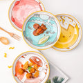Online Top Seller Product Ins Personality Japanese Cartoon Ceramic Rice Bowl Household Rice Plate Disc Cute Animal Plate