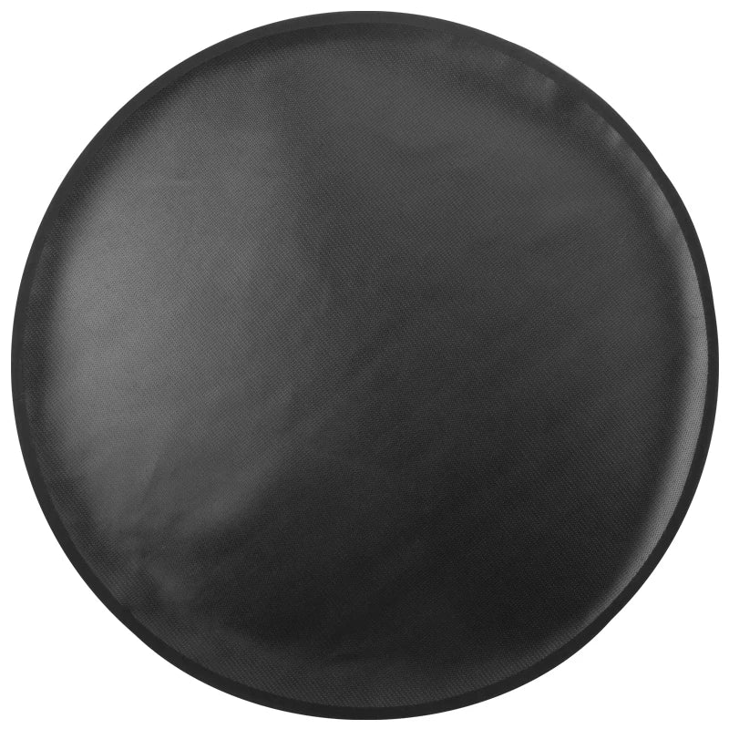 Outdoor 36' Inch Round Black Silicone Fiberglass Heat-Resistant Fireproof Bondire Fire Pit Mat