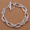 Wholesale Party Fashion Men's Women's Chain Buckle 925  Silver Bracelet for Gift