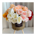 7 Rain Austin Roses  Artificial Flowers Dekoration Artificial Roses Flower