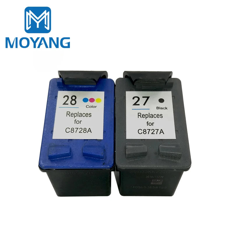 MoYang Compatible for Hp27 Hp28 27XL 28XL Ink Cartridges Used for hp 27 28 3320/3323/3325/3420/3535/3550/3650/4255/4256Printer
