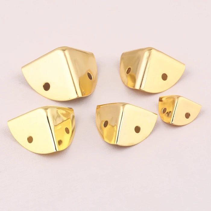 19mm Small Metal Wooden Jewelry Box Edge Corner Protector for Suitcase