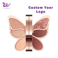 Lilywild Private Label High Pigmented Glitter Eye Shadow Long Lasting and Waterproof butterfly Shaped Eyeshadow Palette
