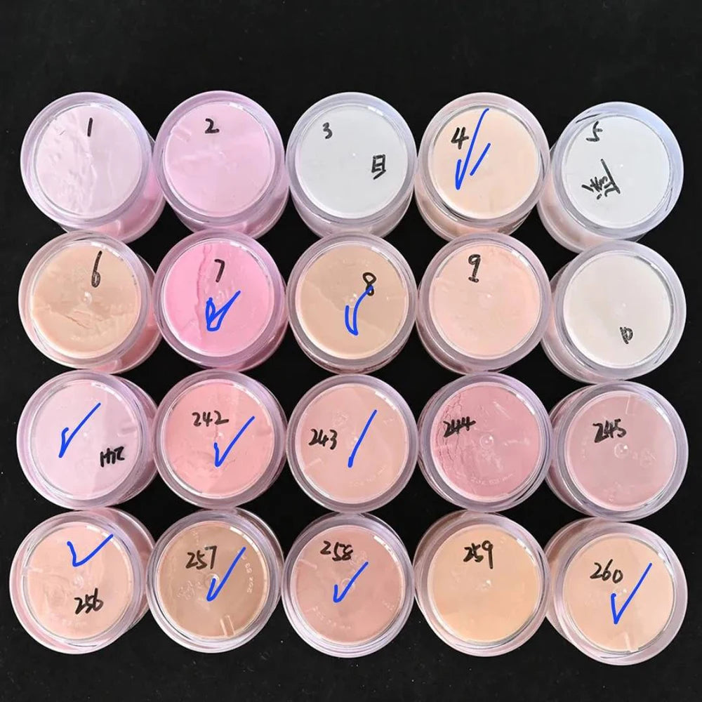 28 Nude Colors 1OZ /30g Nail Acrylic Powder Fast Drying 2 in 1 Gel Pink Brown Nails Extention/Carving/Dipping Acrylic Powder