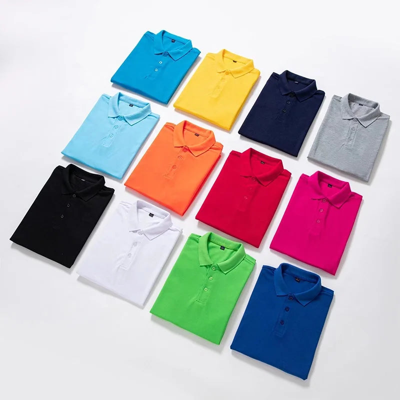 Low Price Quality Men's Cotton Polo Shirt Custom Logo Work Clothes Golf Polo Shirt