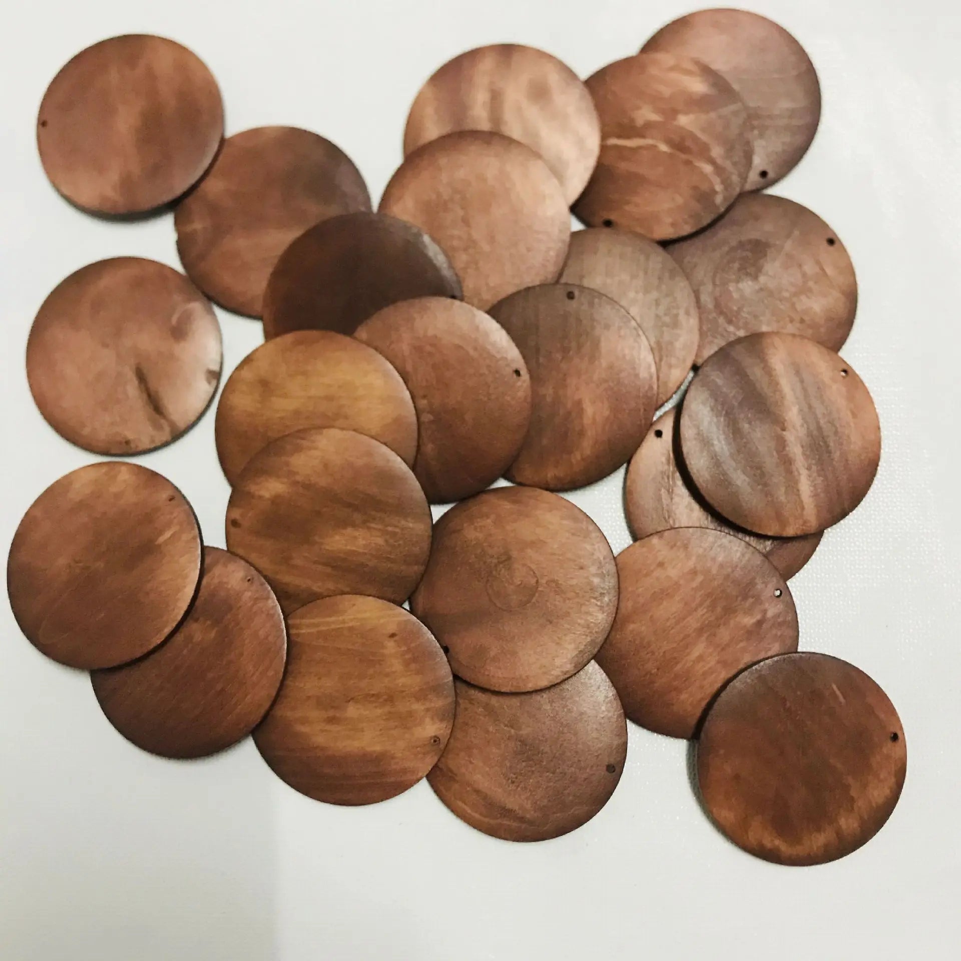 Round Unfinished Wood Cutout Circles Chips for Arts & Crafts Projects Board Game Pieces Ornaments Blank Wooden Disc