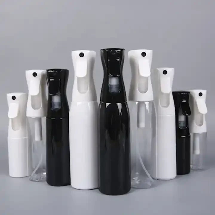 Private Label 250ml 300ml Frosted Amber Plastic Pump Spray Bottle for Lotion Beverage Essential Oil Recyclable