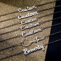Personalized Custom Name Letter Stainless Steel Nameplate Pendant Necklace for Women Men