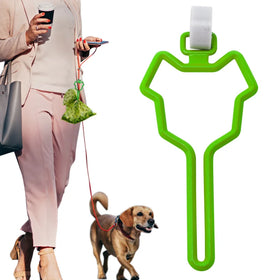 Wholesale Multi Color Durable Hands Free Poop Bag Carrier Holder Pvc Rubber Keychains Poop Bag Holder Dispenser Accessory