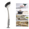 Plastic Bathroom Long Handle Dish Cleaning Brush Suction Cup Cleaning Brushes for Household