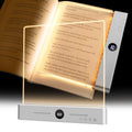 Wireless Portable Rechargeable Clear Led Book Full Page Light Panel Plate Lamp Board Flat Book Light for Reading in Bed