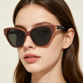 A25978X Trendy Glossy Cat Eye Polarized Sunglasses Exquisite Fashion Protective Gafas De Sol Acetate Sunglasses MegaBDM
