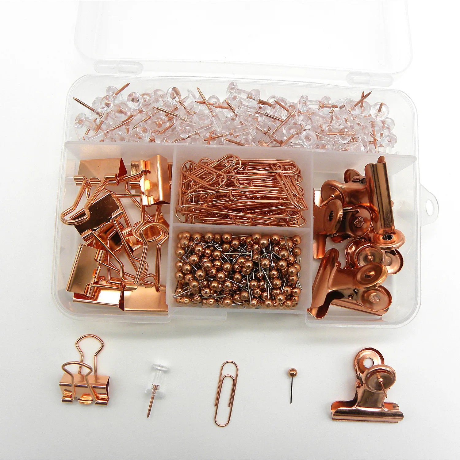 Office Pin Set  Map Tacks  Round Head Map Push Pins Paper Clip Dovetail Clip