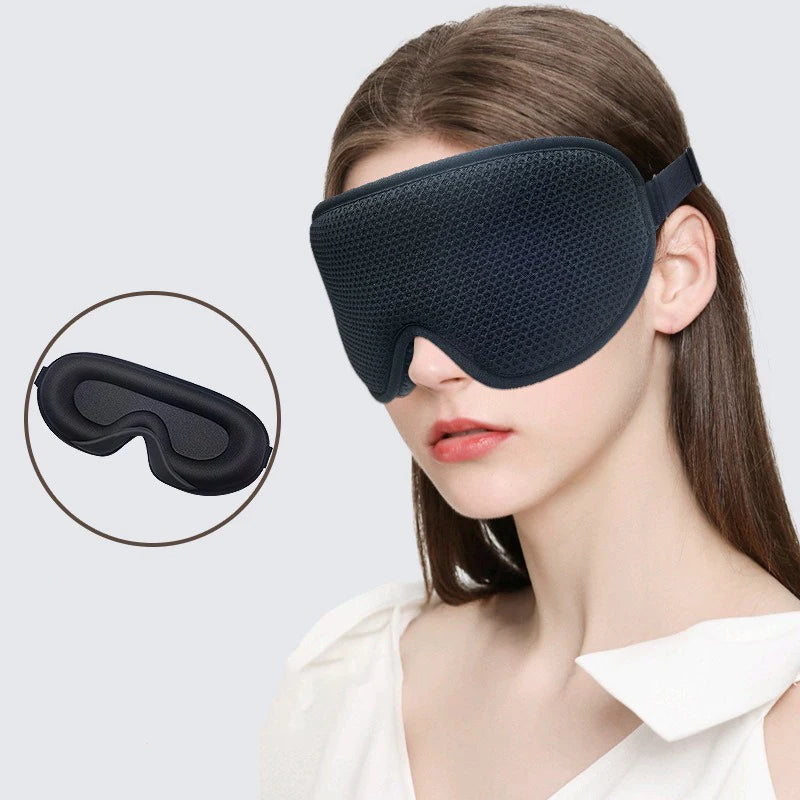 3D Three-Dimensional Sleep Eye Mask Breathable Mesh Blackout 0 Pressure Feeling Lunch Break Rebound Memory Foam Eye Mask