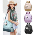 Summer New Style Nylon Backpack Fashion Printing Shoulder Bag Floral Female Other Backpack Travel School Bag