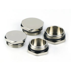 6-point Brass Nickel Plated Metal Plug Fixed Seal M20 M22 M25