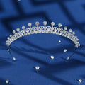 Silver Small Crystal Rhinestone Party Wedding Hair Jewelry Accessories Birthday Tiaras Girl Crown Women