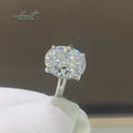 14K White/Yellow/Rose Gold Original Brilliant Cut 5 Carat Diamond Test Past D Color Moissanite Ring Women Wedding Fine Jewelry