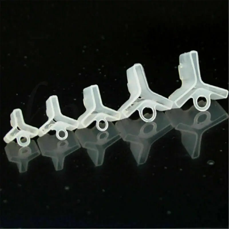 10pcs Fishing Treble Hook Durable Covers Protection Case Plastic Protector White Hook Tackle Accessories