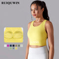 RUIQUWIN High Quality Wholesale Seamless Women Bra Gym Fitness Vest Sports Crop Top High Strength Shockproof Yoga Bras Top