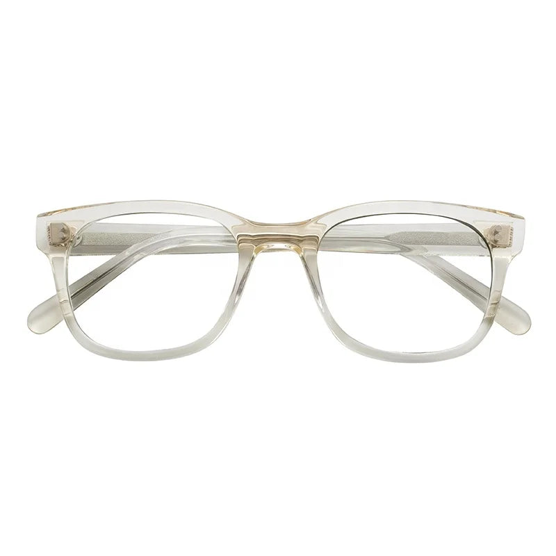 Women's Vintage Optical Eyeglasses Big Size Acetate Frames Multi-Colors Luxury Diamond Face Shape Match Fashionable Vintage
