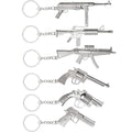 Free Sample Mini Gun Key Chain Fashionable Zinc Alloy Metal Key Ring Pendant Auto & Women/Men's Gift