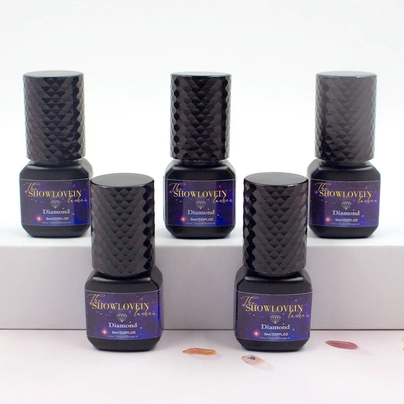 Super Strong Fast Drying 7-8 Weeks Long Retention Waterproof Eye Lash Glue Black With Eyelash Glue Cap