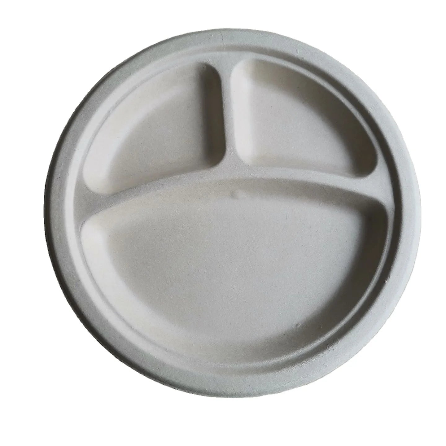 100% Biodegradable Sugarcane Bagasse Paper Plate Set Eco-Friendly Packaging & Printing Trays