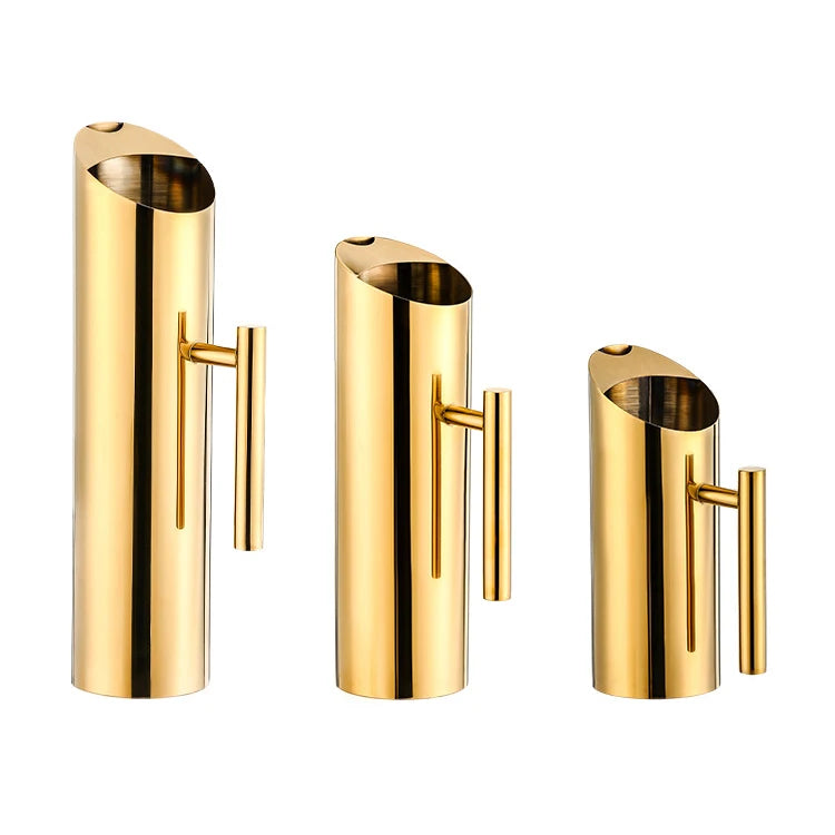 Creative Metal Bar Tool 1L/1.5L/2L Disposable Restaurant Coffee Cold Beverages Juice Tea Water Serving Pitcher