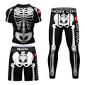 MMA Adult Sportswear Set 4pcs Rashguard Jiu Jitsu T-shirt and Pant Boy Gi Compression Muay Thai Clothing for Martial Arts