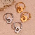 Hypoallergenic Non Tarnish Waterproof Jewelry 18K Gold Plated Flower Earring for Women Stainless Steel Jewelry