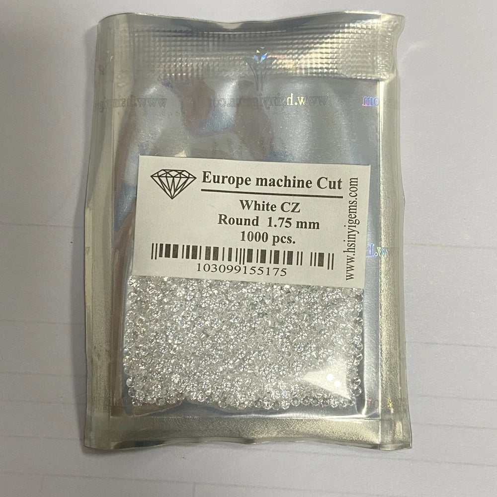 5A Machine Cut OUMA Brand Cubic Zirconia White CZ 1mm to 10mm in Loose Gemstone Cubic Zirconia Jewelry Set