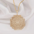 High Polished Stainless Steel Charm Hindu JewelryFashionable Mandala Necklace for Women UnisexJoyful Jewelry