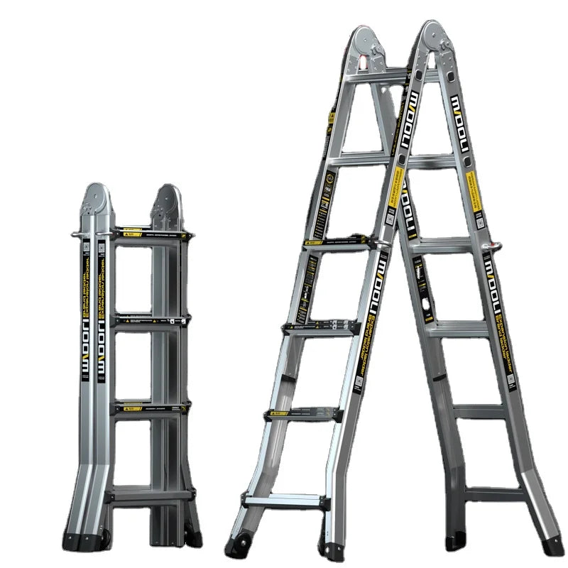 Portable Multi-purpose Folding Ladder Household Thick Aluminum Ladder