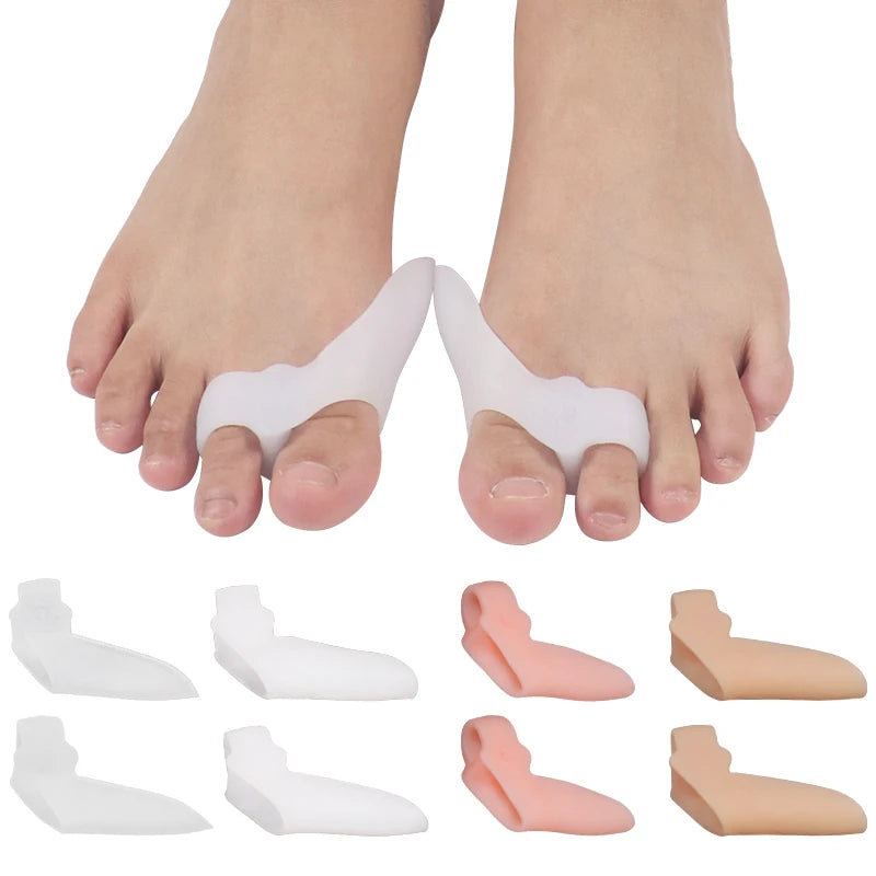 Gel Bunion Toe Separator Toe Stretcher Spacer Straightener for Overlapping Big Toe Silicone Foot Care Separadores De Dedos