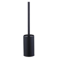 Modern Black Stainless Steel Toilet Brush Holder Set Wall Mounted Free Standing Toilet Bowl Cleaner Brush for Bathroom Hotel